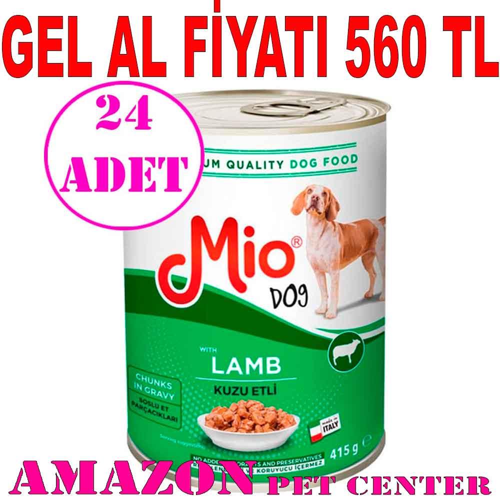 Mio Kuzu Etli Köpek Konservesi 415 Gr 24 AD 19269009 Amazon Pet Center