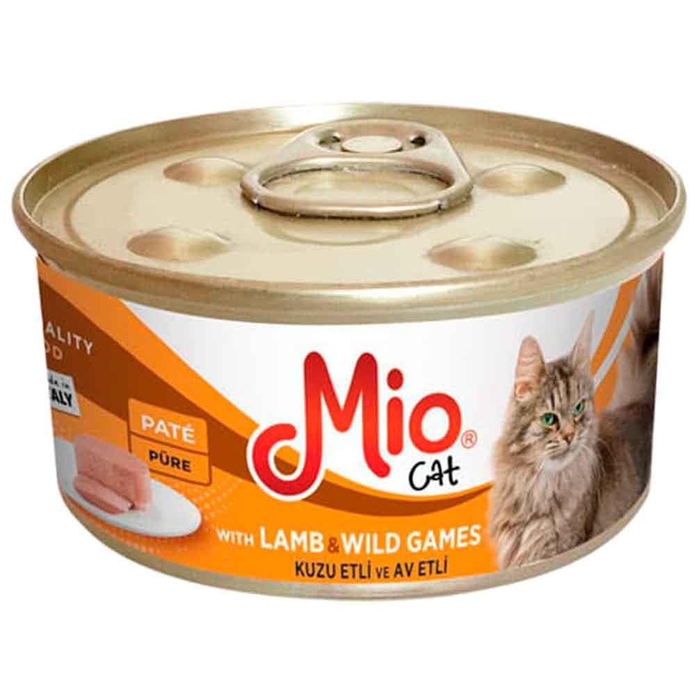 Mio Kuzu Etli ve Av Hayvanlı Püre Kedi Konservesi 85 Gr 8680067146082 Amazon Pet Center