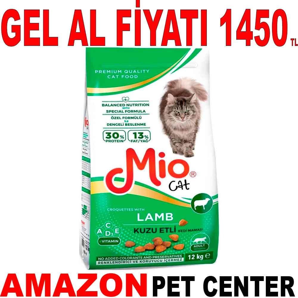 Mio Kuzu Etli Yetişkin Kedi Maması 12 Kg 19399003 Amazon Pet Center