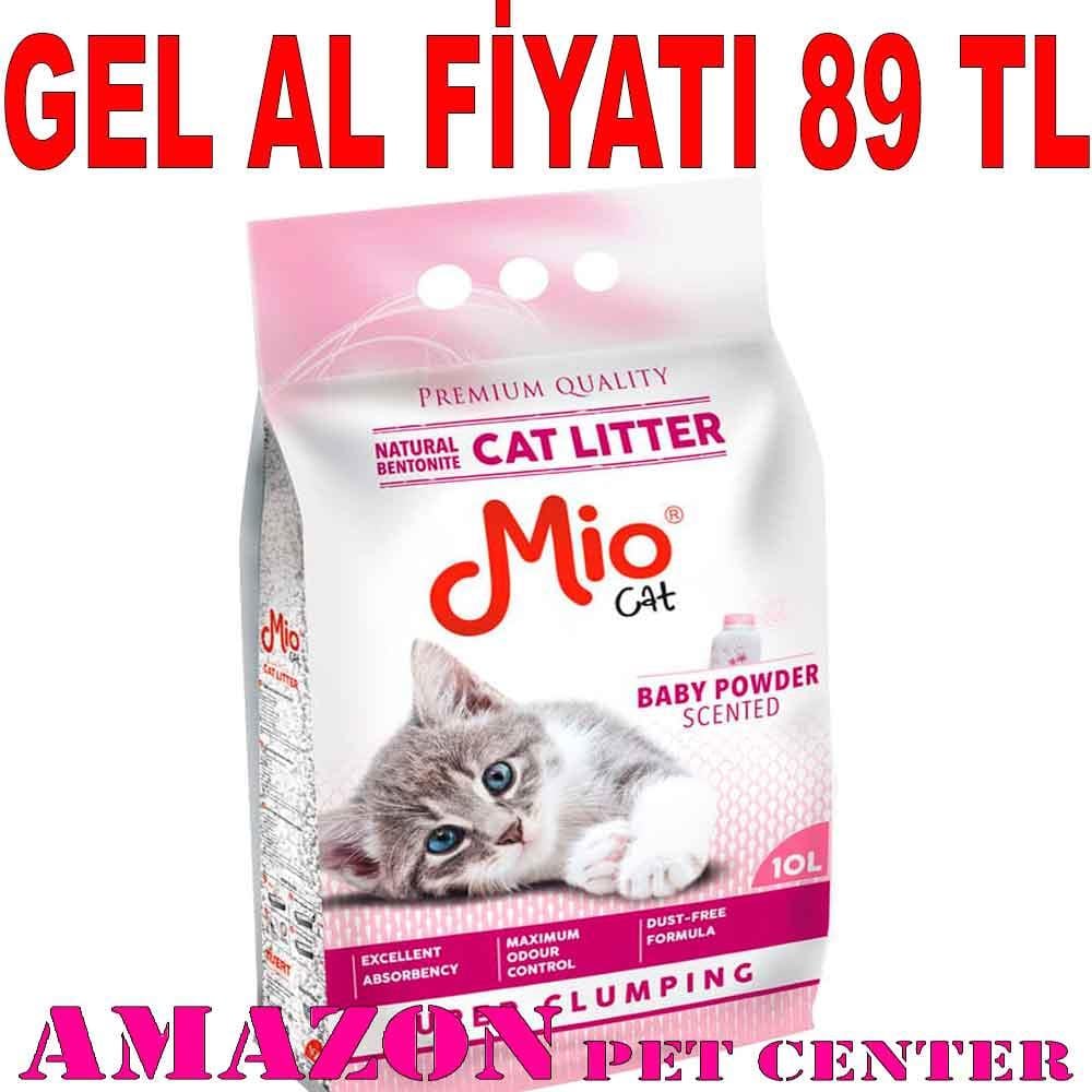 Mio Pudra Kokulu Topaklaşan Kedi Kumu KALIN 10 Lt 19391007 Amazon Pet Center