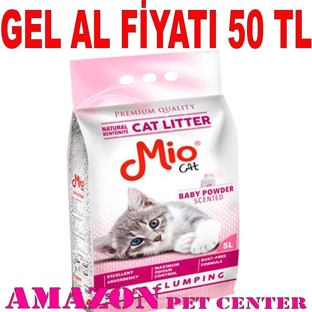 Mio Pudra Kokulu Topaklaşan Kedi Kumu İnce Taneli 5 Lt 19376004 Amazon Pet Center