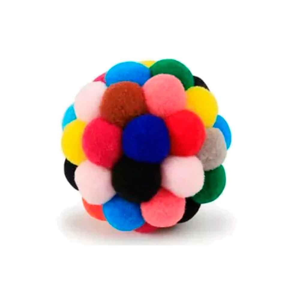 Mio Renkli Ponpon ve Çıngıraklı Top Kedi Oyuncağı 7 Cm 8680067142657 Amazon Pet Center
