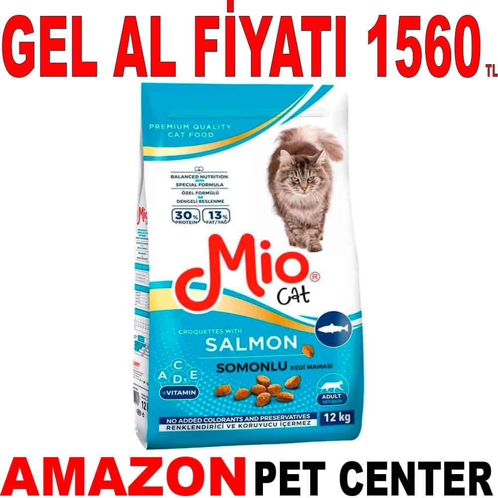 Mio Somon Balıklı Yetişkin Kedi Maması 12 Kg 19401003 Amazon Pet Center