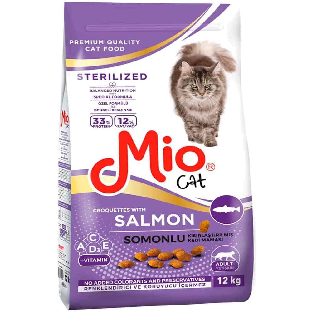 Mio Somonlu Kısırlaştırılmış Kedi Maması 12 Kg 8680067147256 Amazon Pet Center