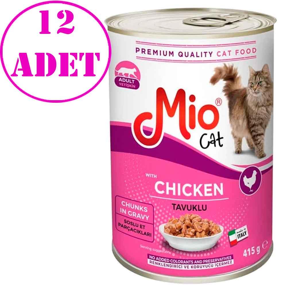 Mio Tavuklu Kedi Konservesi 415 GR 12 AD 32122237 Amazon Pet Center
