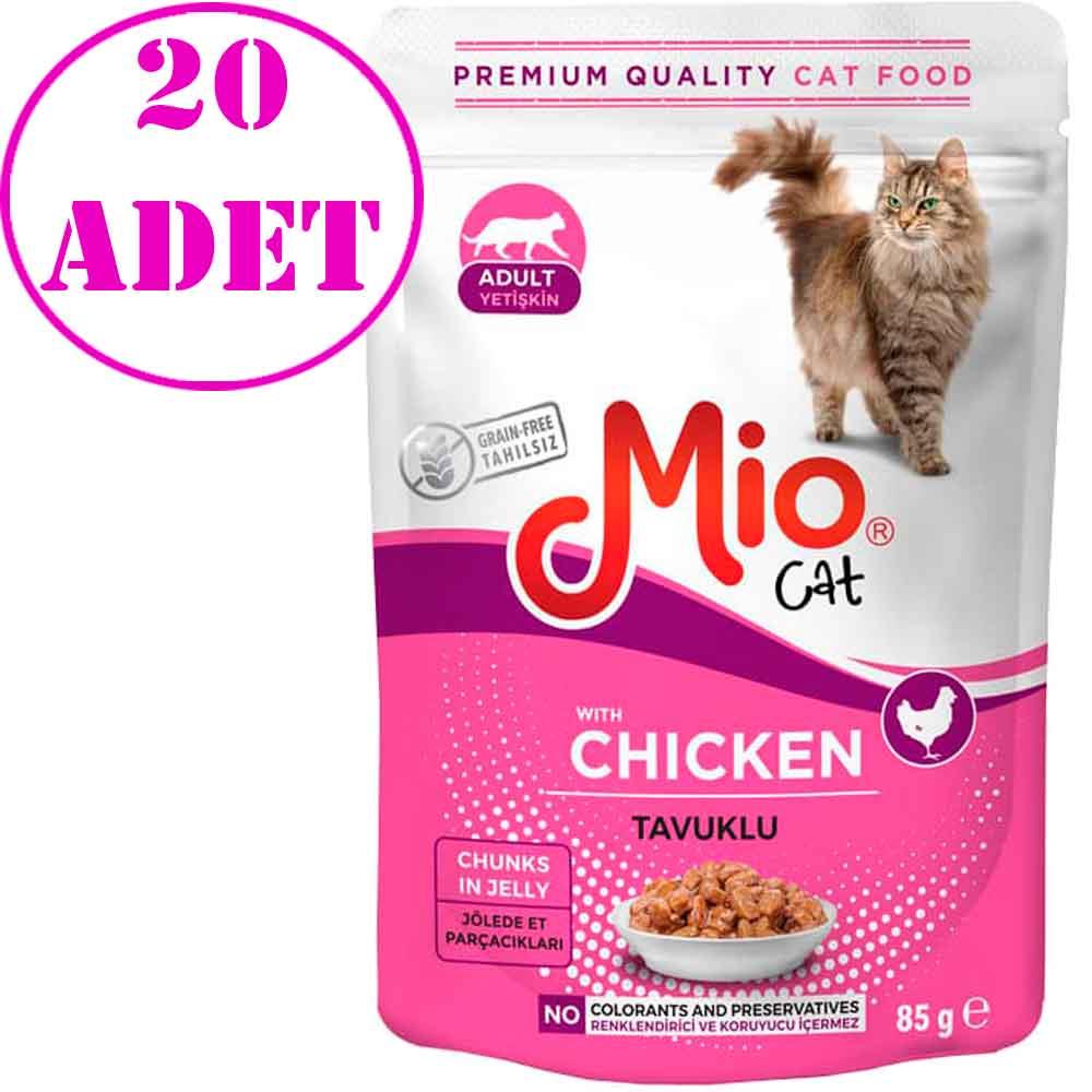 Mio Tavuklu Kedi Yaş Mama Jöleli 85 Gr 20 AD 32137231 Amazon Pet Center