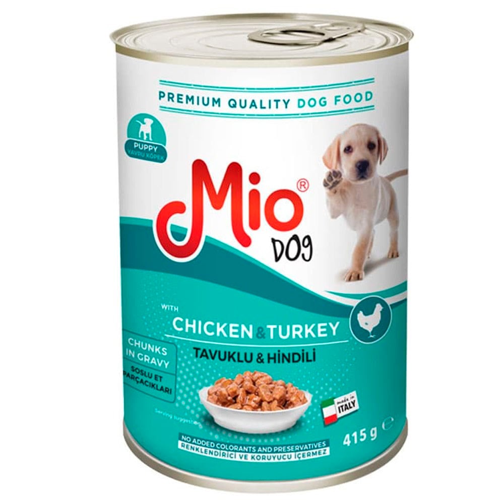 Mio Tavuklu ve Hindili Yavru Köpek Konservesi 415 gr 8680067146570 Amazon Pet Center