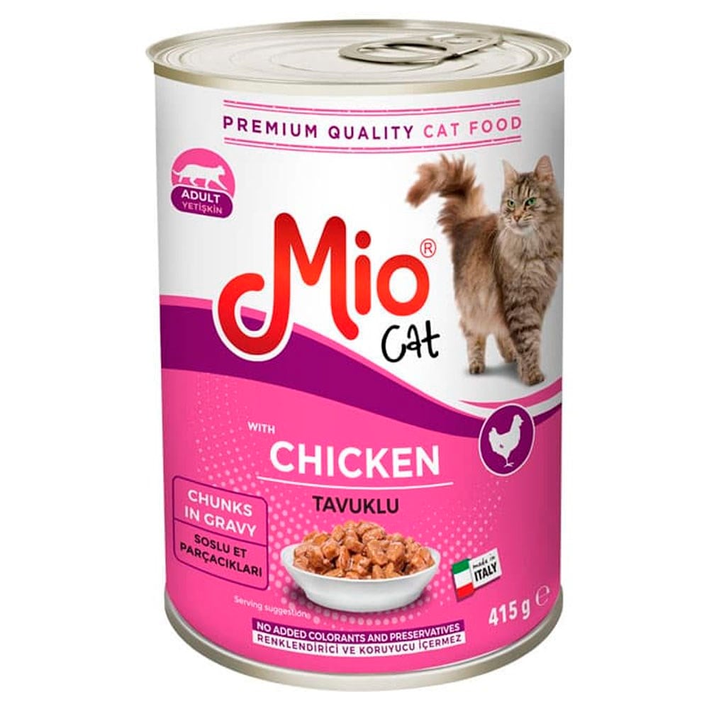 Mio Tavuklu Yetişkin Kedi Konservesi 415 gr 8680067146020 Amazon Pet Center