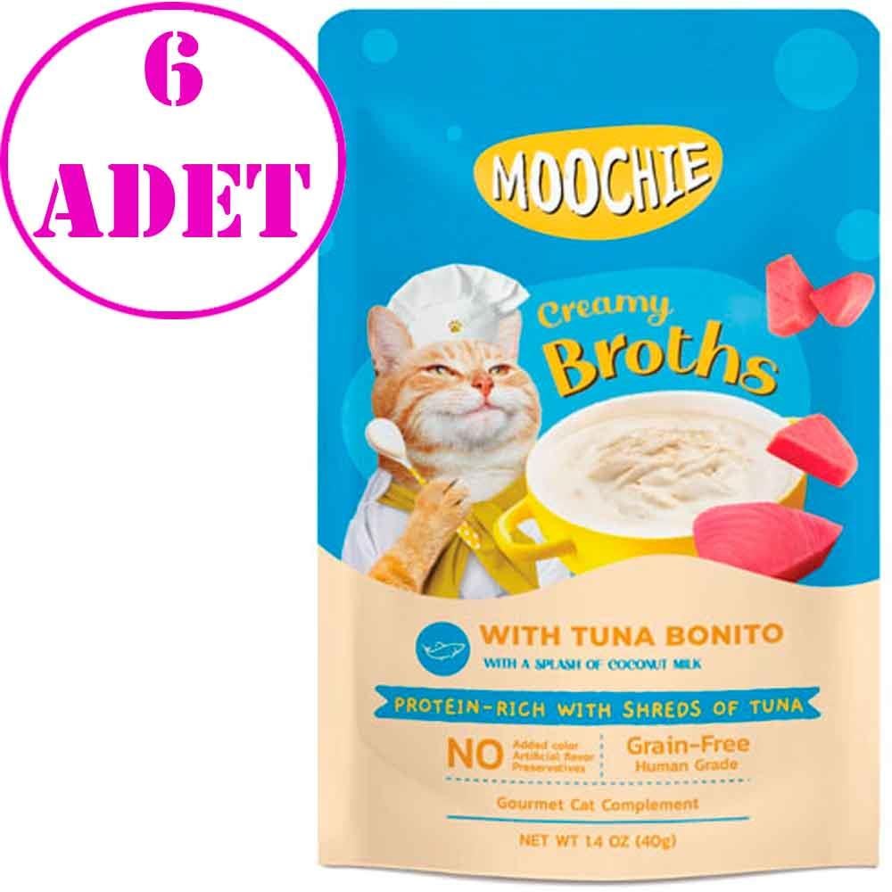 Moochie Kedi Çorbası Parça Ton Balığı Torik Tahılsız 40 Gr 6 AD 32135282 Amazon Pet Center