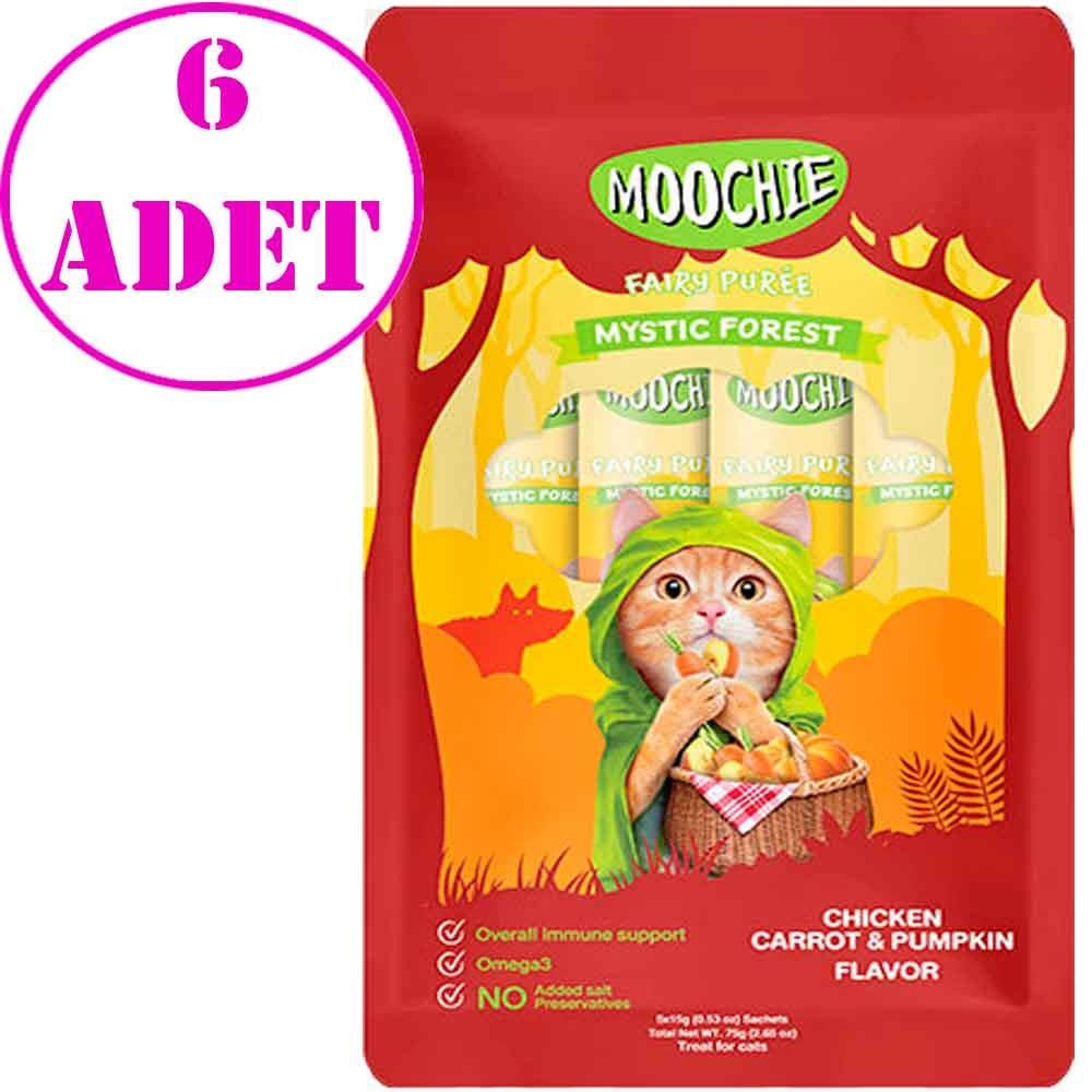Moochie Sıvı Kedi Ödülü Tavuk Havuç Balkabağı 5x15 Gr 6 AD 32135183 Amazon Pet Center