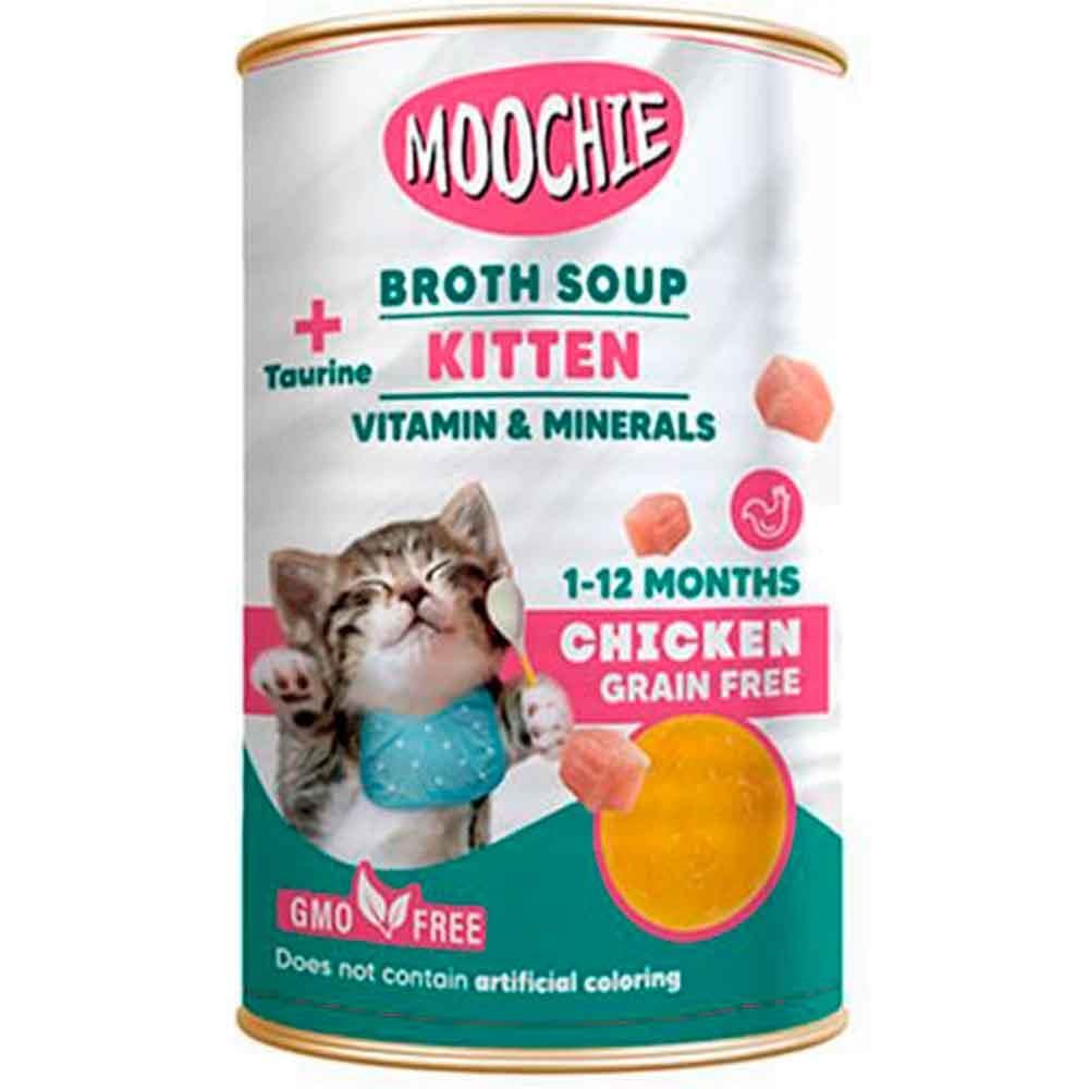 Moochie Tavuklu Tahılsız Yavru Kedi Çorbası 135 ml 8859710205630 Amazon Pet Center