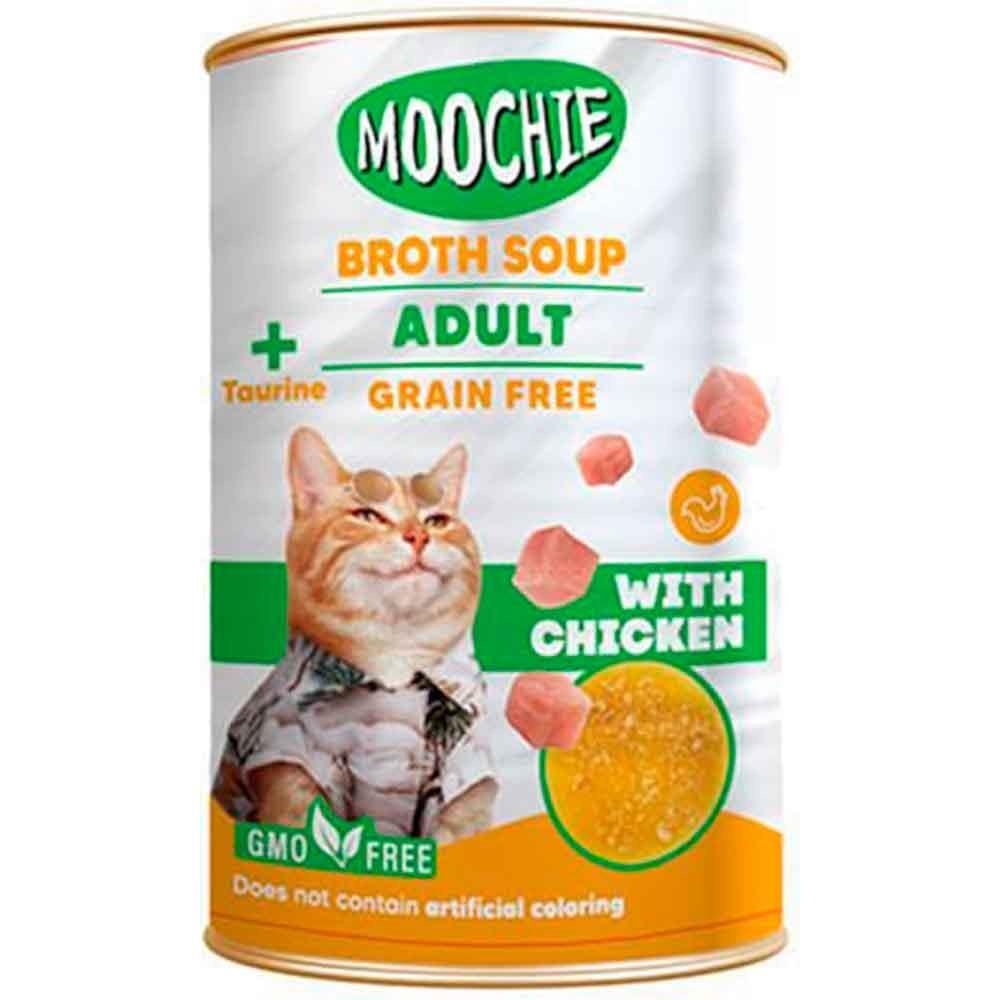 Moochie Tavuklu Tahılsız Yetişkin Kedi Çorbası 135 ml 8859710205661 Amazon Pet Center