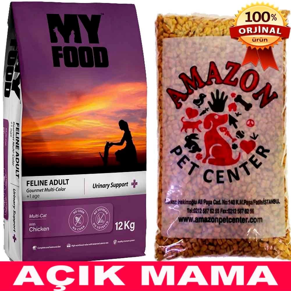 My Food Gurme Tavuklu Kedi Maması Urinary Support 1 Kg Açık 8681692601045 MY FOOD Açık Kedi Maması Amazon Pet Center