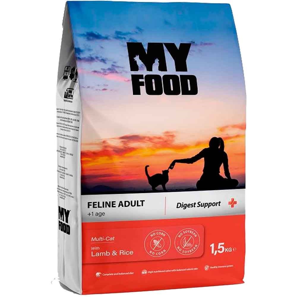 My Food Kuzulu Kedi Maması Digest Support 1,5 Kg 8681692800868 MY FOOD Yetişkin Kedi Mamaları Amazon Pet Center