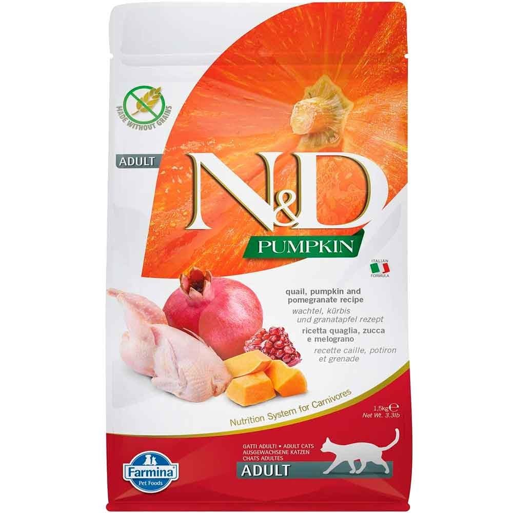 N D Kedi Maması Balkabaklı Bıldırcınlı Narlı 1,5 Kg 8010276035387 Amazon Pet Center