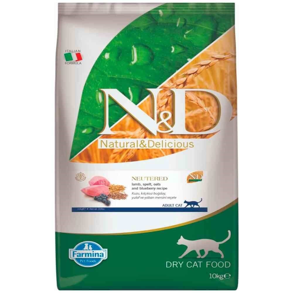ND Az Tahıllı Kuzu Etli Kısırlaştırılmış Kedi Maması 10 Kg 8010276040268 N&D Yetişkin Kedi Mamaları Amazon Pet Center