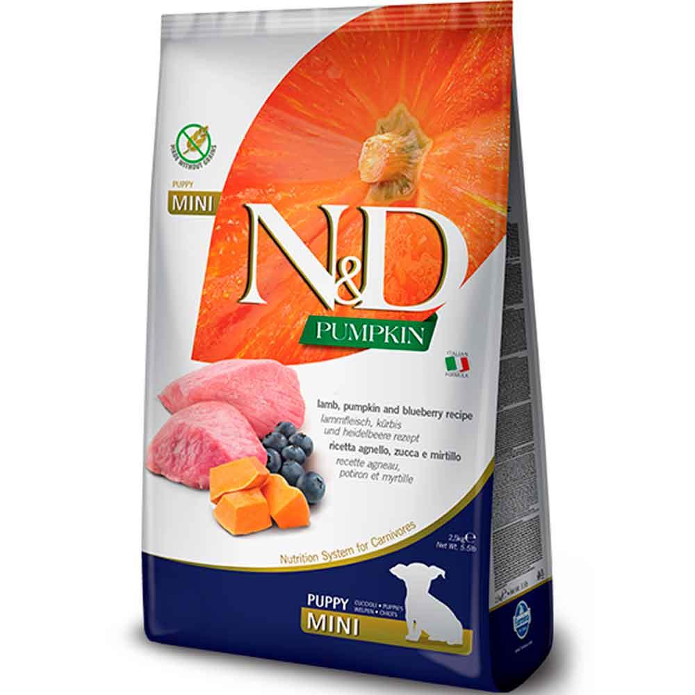 ND Balkabak Kuzulu Yaban Mersinli Yavru Köpek Maması Mini 800 GR 8010276033185 Amazon Pet Center
