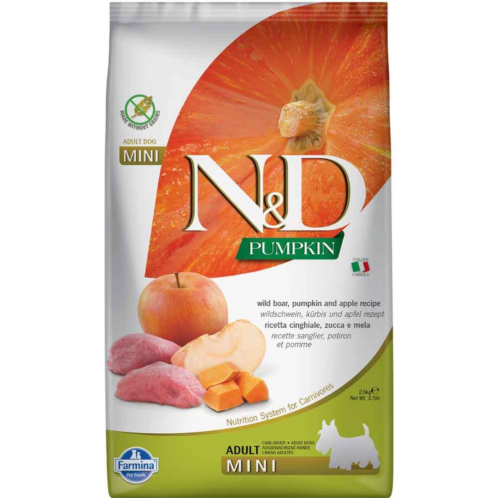 ND Balkabaklı Domuzlu Tahılsız Küçük Irk Köpek Maması 2,5 Kg 8010276033291 Amazon Pet Center
