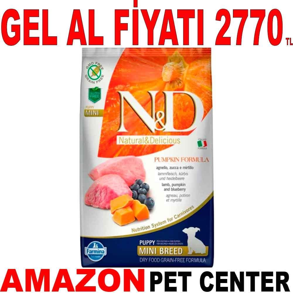 ND Balkabaklı Kuzu Etli Tahılsız Mini Irk Yavru Köpek Maması 7 Kg 18787009 Amazon Pet Center