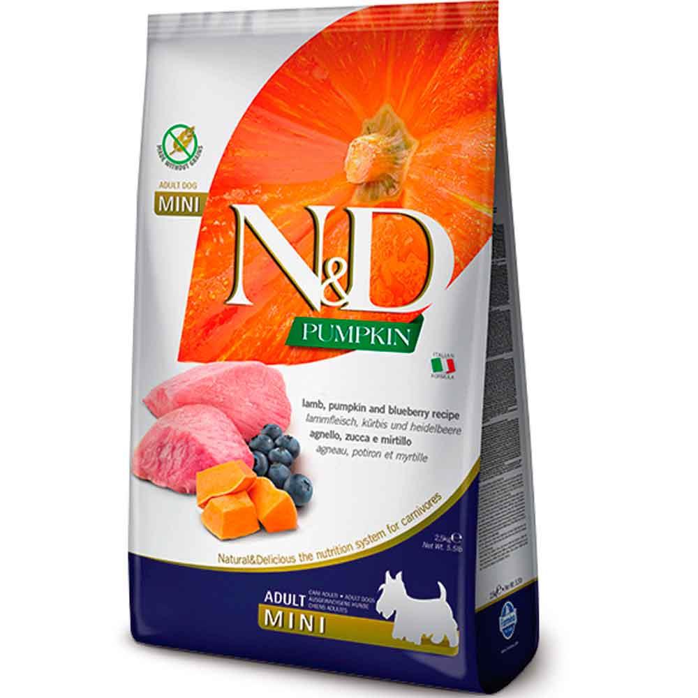 ND Balkabaklı Kuzu Etli Tahılsız Mini Irk Köpek Maması 800 GR 8010276033208 Amazon Pet Center