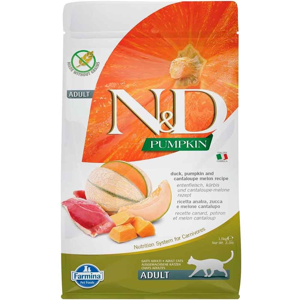 N&D Balkabaklı Ördek Ve Kavunlu Kedi Maması 1,5 Kg 8010276035400 Amazon Pet Center
