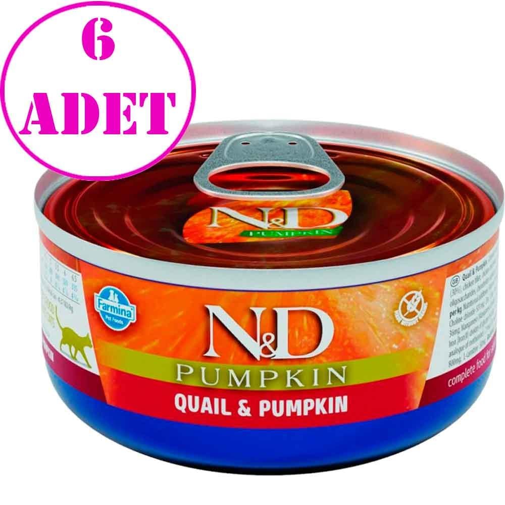 ND Balkabaklı Tahılsız Bıldırcın Etli Yetişkin Kedi Konservesi 80 Gr 6 AD 32135855 Amazon Pet Center