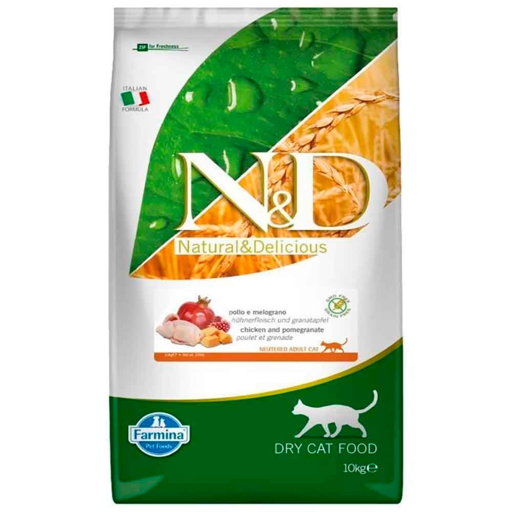 ND BalKabaklı Tahılsız Bıldırcın Kısırlaştırılmış Kedi Maması 10 KG 8010276040015 N&D Tahılsız Kedi Mamaları Amazon Pet Center