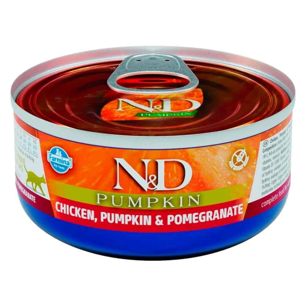 ND Balkabaklı Tahılsız Tavuklu ve Narlı Kedi Konservesi 70 Gr 8606014102086 Amazon Pet Center