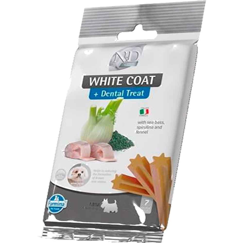 ND Dental Treat White Coat Balıklı Mini Köpek Ödülü 7'li Paket 8010276044709 Amazon Pet Center
