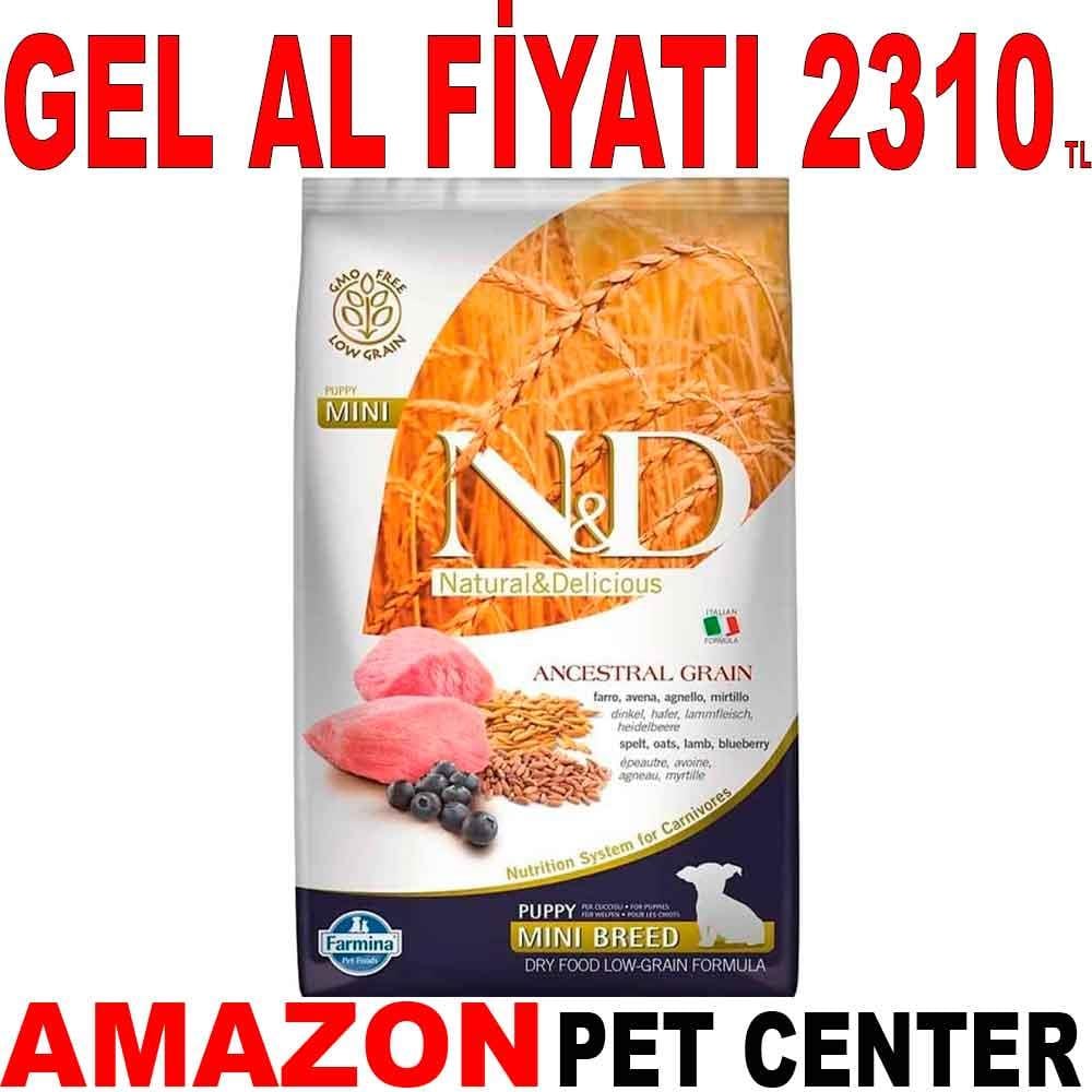 ND Düşük Tahıllı Kuzulu Küçük Irk Yavru Köpek Maması 7 kg 18622003 Amazon Pet Center