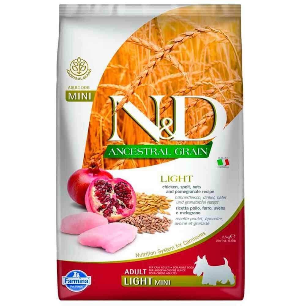 ND Düşük Tahıllı Light Mini Tavuklu Narlı Köpek Maması 2,5 Kg 8010276036315 N&D Yetişkin Köpek Mamaları Amazon Pet Center