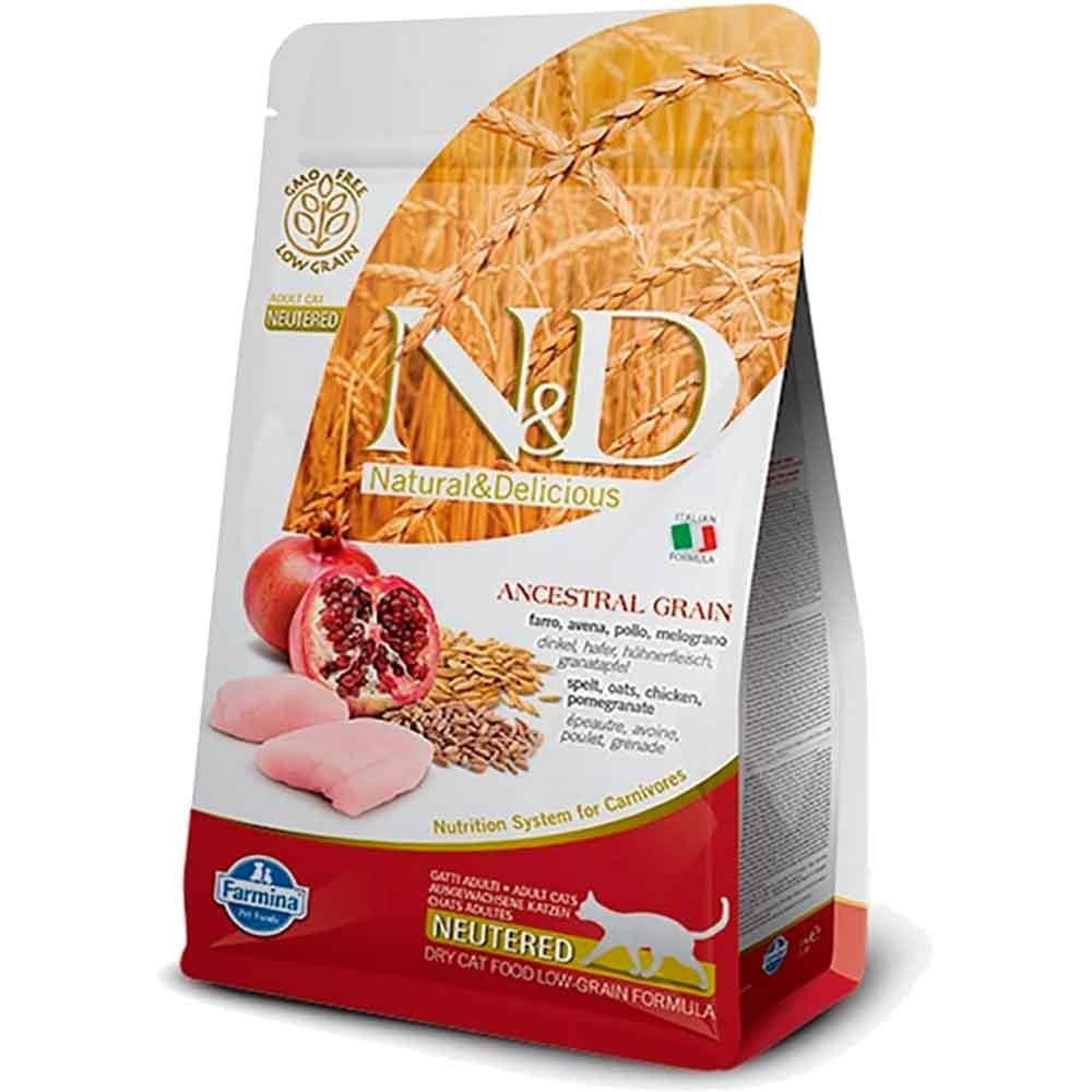 ND Düşük Tahıllı Tavuk ve Narlı Kısır Kedi Maması 300 Gr 8010276030474 Amazon Pet Center