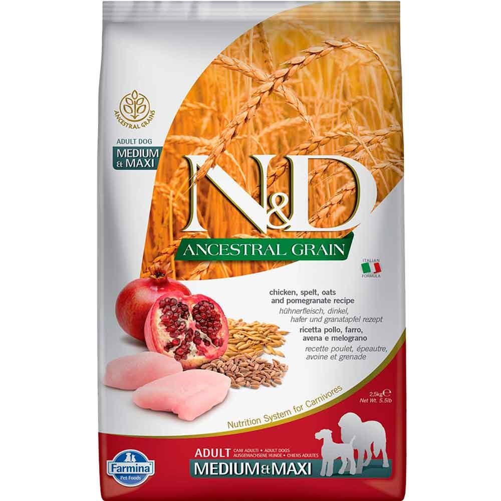 ND Düşük Tahıllı Tavuklu Orta Irk Köpek Maması 2.5 Kg 8010276036230 Amazon Pet Center