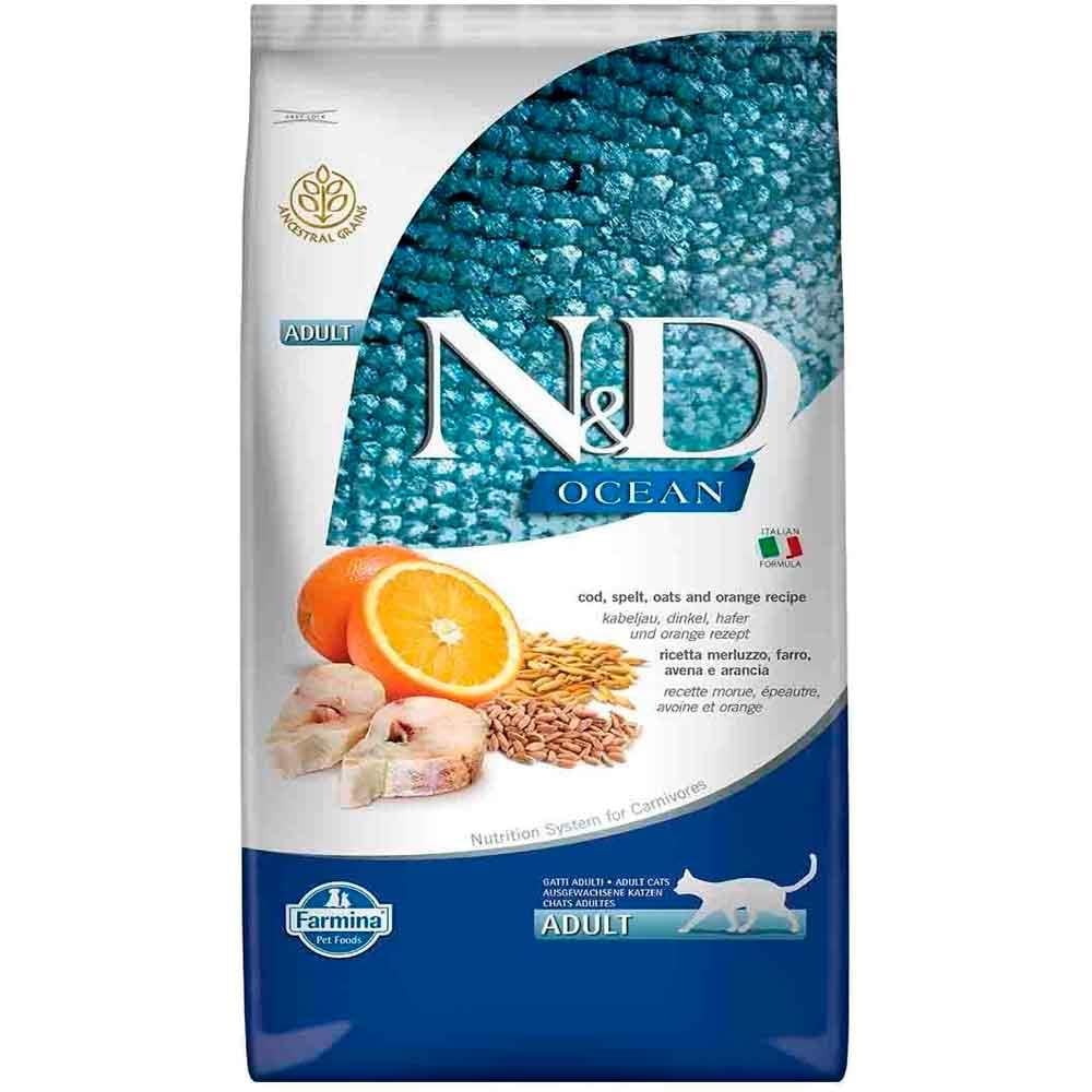 N&D Kedi Maması Düşük Tahıllı Balıklı Portakallı 10 Kg 8010276036889 Amazon Pet Center
