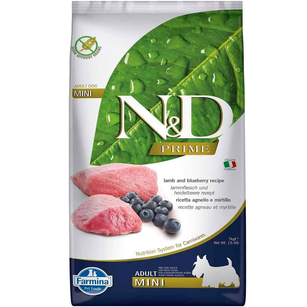 ND Kuzu Etli Yaban Mersinli Tahılsız Küçük Irk Köpek Maması 7 Kg 8010276021823 N&D Tahılsız Köpek Mamaları Amazon Pet Center