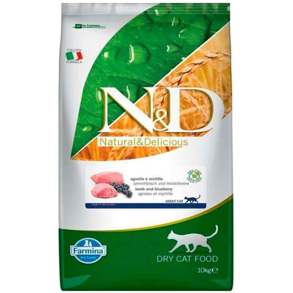 ND Kuzu Ve Yaban Mersinli Kedi Maması Tahılsız 10 kg 8010276024961 Amazon Pet Center