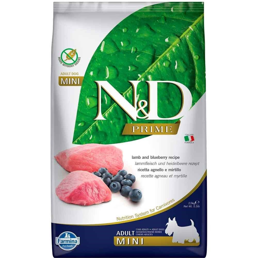 ND Kuzulu Yaban Mersinli Tahılsız Mini Köpek Maması 2,5 Kg 8010276021816 Amazon Pet Center