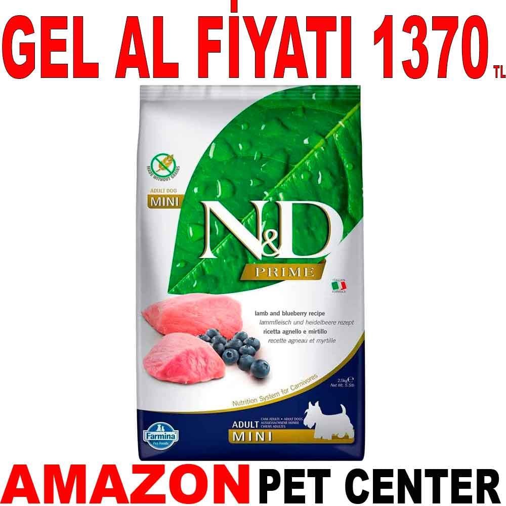 ND Kuzulu Yaban Mersinli Tahılsız Mini Köpek Maması 2,5 Kg 18779004 Amazon Pet Center