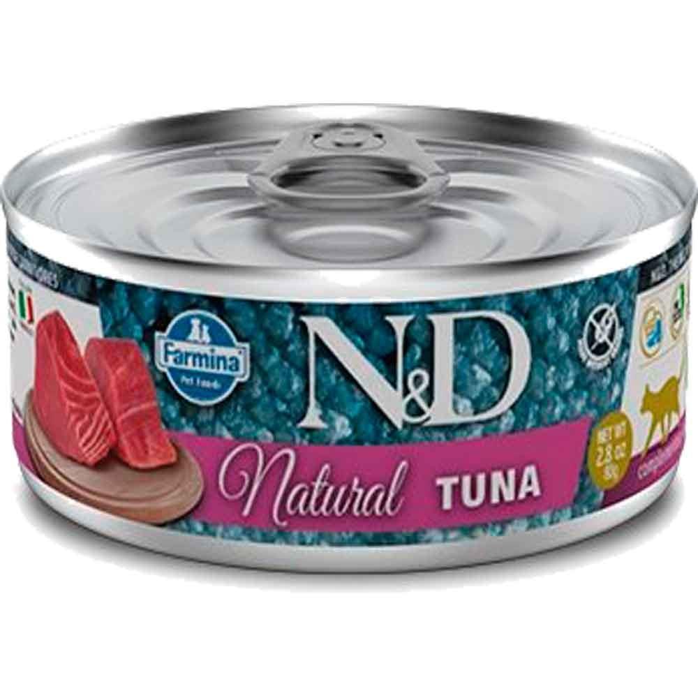 N&D Natural Ton Balıklı Yetişkin Kedi Konservesi 70 Gr 8606014106275 Amazon Pet Center