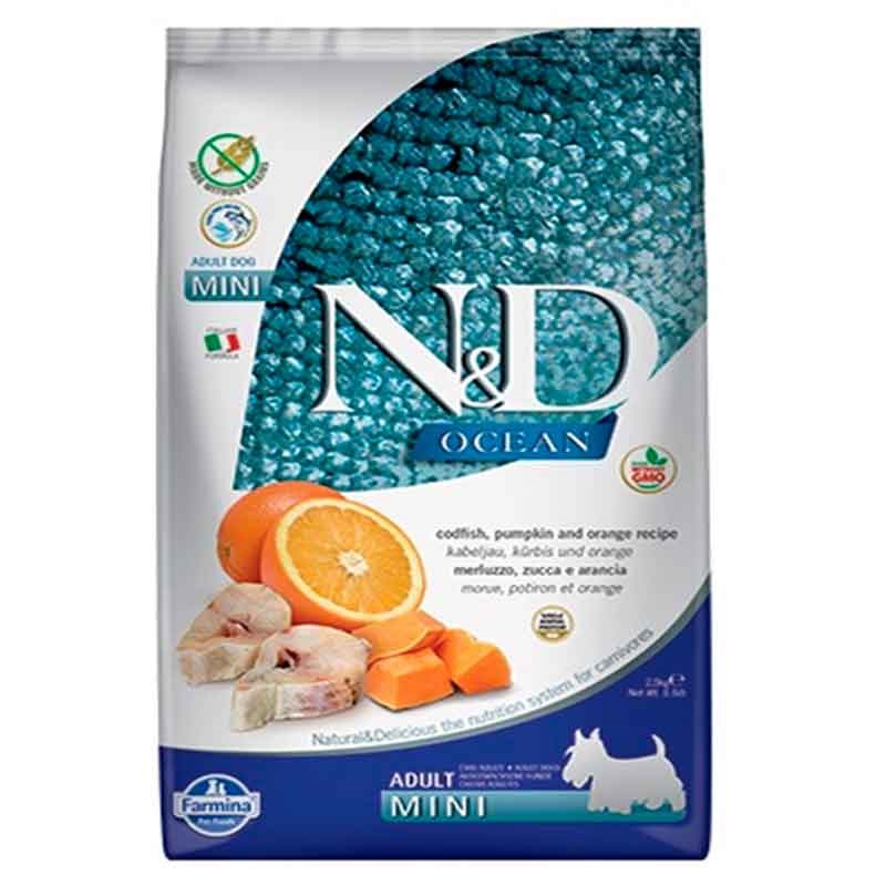 ND Ocean Balkabaklı Balıklı Tahılsız Küçük Irk Köpek Maması 2.5 Kg 8010276036520 N&D Yetişkin Köpek Mamaları Amazon Pet Center