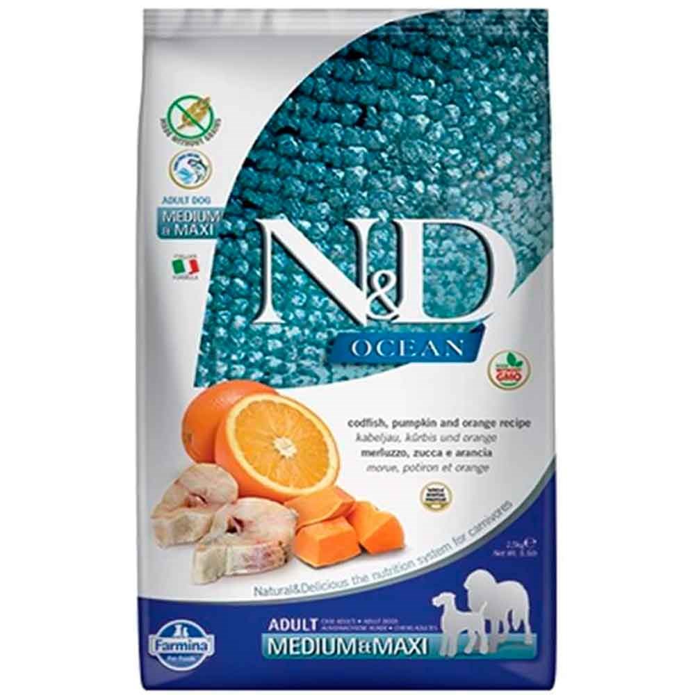 ND Ocean Köpek Maması Balıklı Portakallı Tahılsız Yetişkin 2,5 Kg 8010276036483 Amazon Pet Center