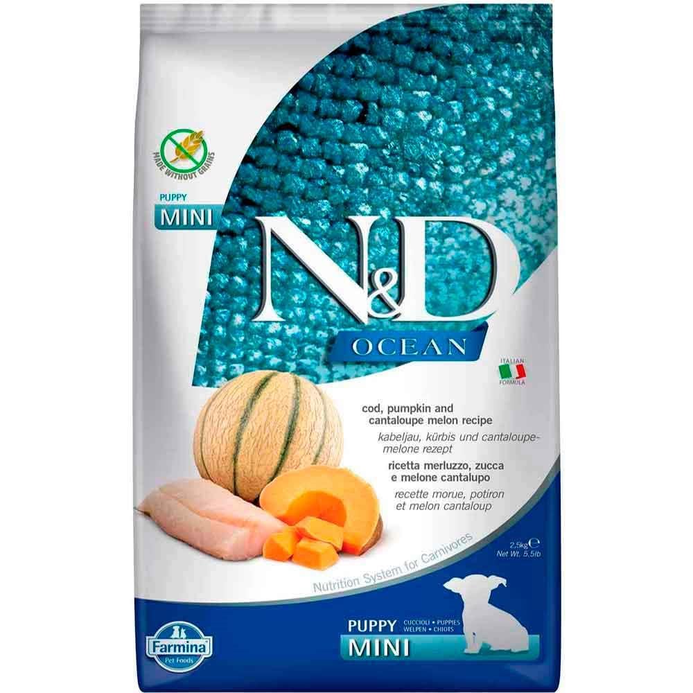 N&D Ocean Tahılsız Morina Balıklı Küçük Irk Yavru Köpek Maması 800 GR 8010276038784 Amazon Pet Center