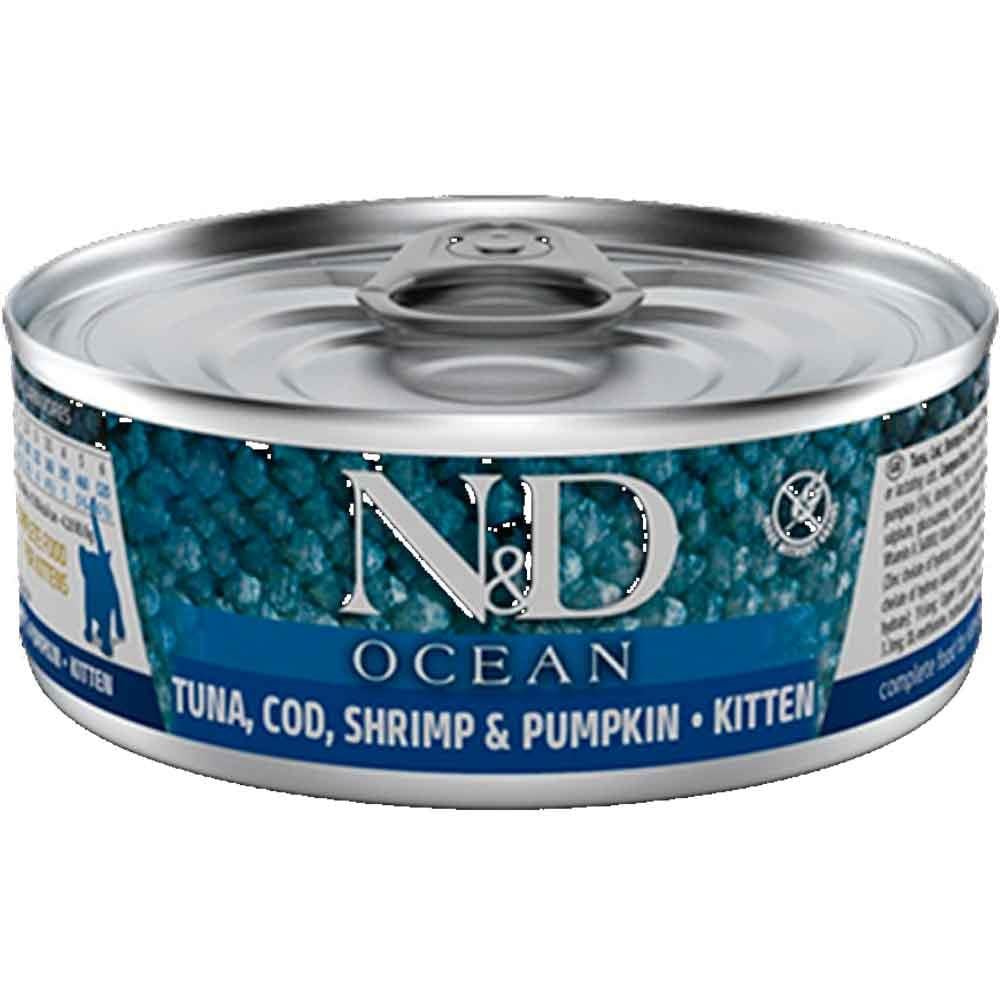 ND Ocean Yavru Kedi Konservesi Balkabaklı Balıklı Karidesli 70 Gr 8606014102918 Amazon Pet Center