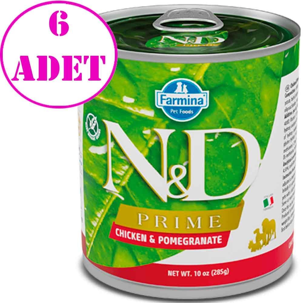 N&D Prime Tahılsız Tavuklu Narlı Köpek Konservesi 285 Gr 6 AD 32136913 Amazon Pet Center