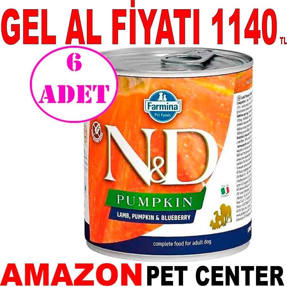 ND Pumpkin Balkabaklı Kuzulu Köpek Konservesi 285 Gr 6 AD 18769005 Amazon Pet Center