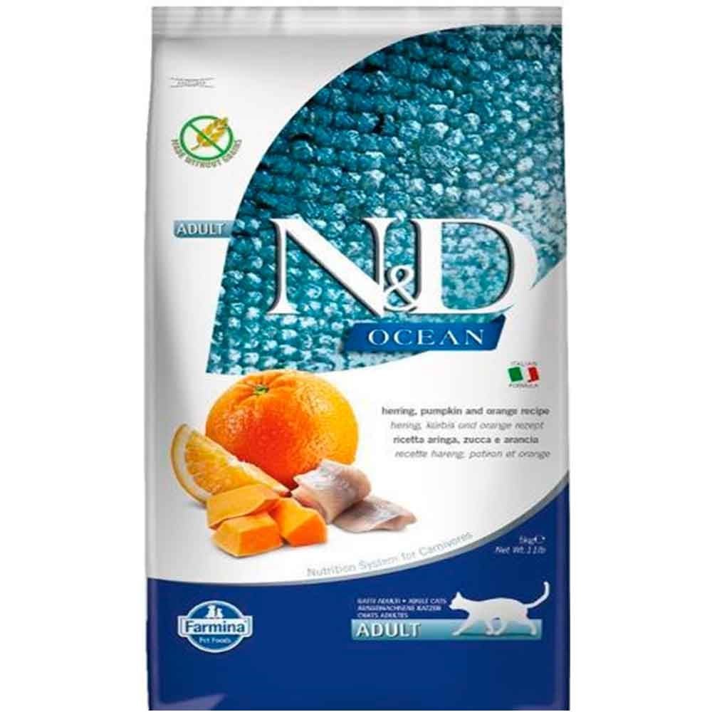 ND Pumpking Balkabaklı Ocean Balık Portakallı Kedi Maması 5 Kg 8010276036759 Amazon Pet Center