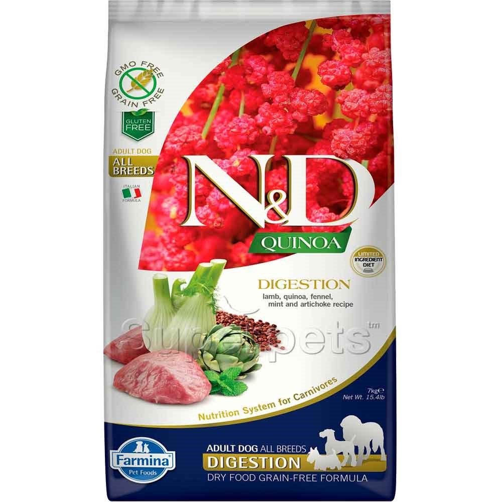 N&D Quinoa Digestion Kuzu Yetişkin Köpek Maması 7 Kg 8010276035639 Amazon Pet Center