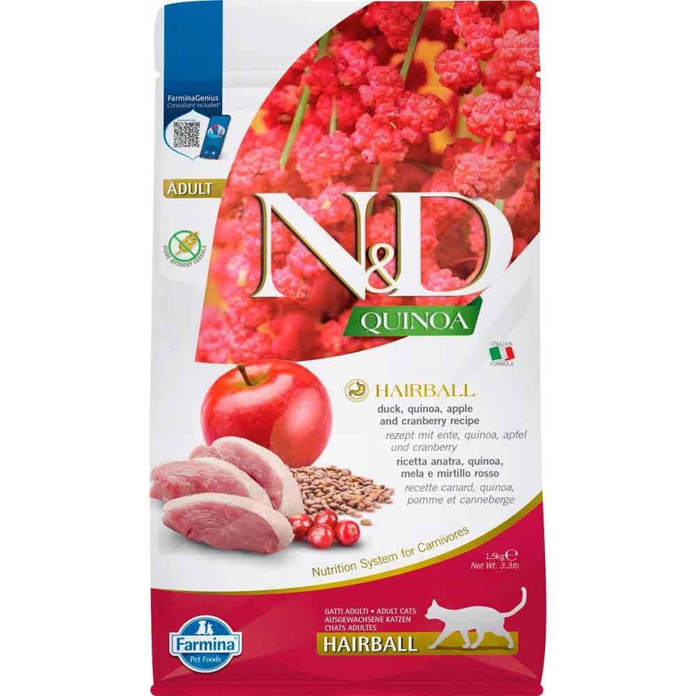 N&D Quinoa Hairball Kedi Maması 1.5 Kg 8010276041562 Amazon Pet Center