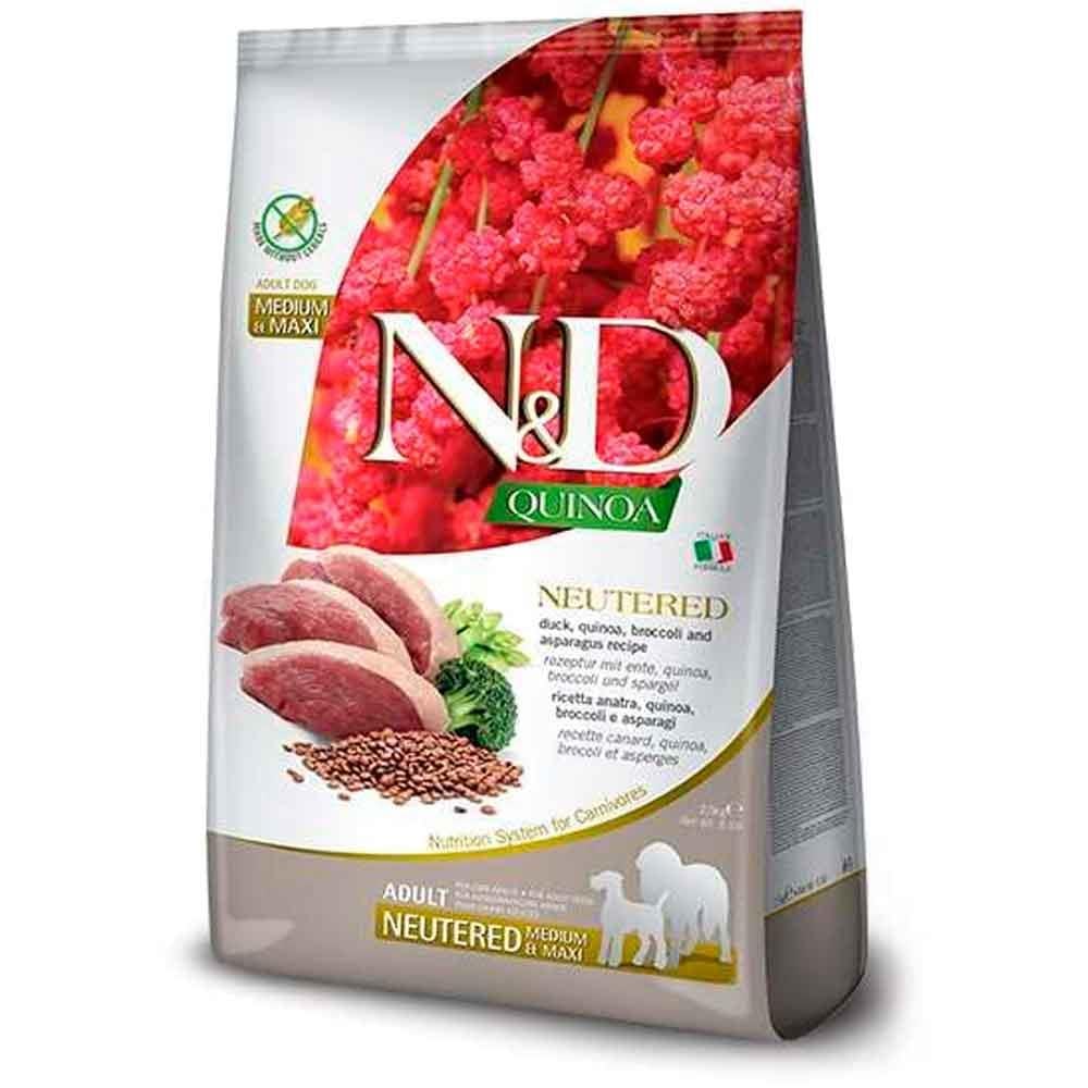 N&D Quinoa Ördek ve Brokoli Orta Büyük Irk Kısır Köpek Maması 12 Kg 8010276040176 Amazon Pet Center
