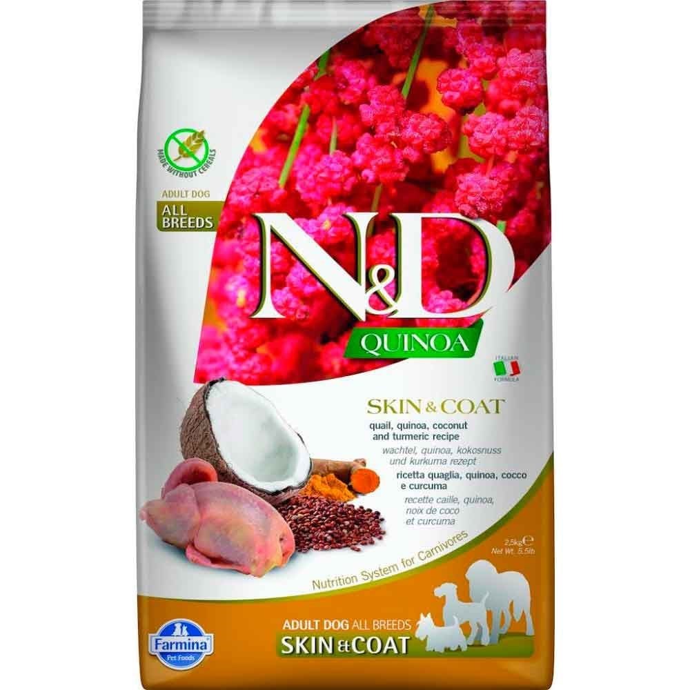 ND Quinoa Skin Coat Bıldırcın Yetişkin Köpek Maması 7 Kg 8010276035684 Amazon Pet Center